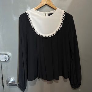 Cynthia Rowley Silk Ruth Bader Ginsberg blouse M